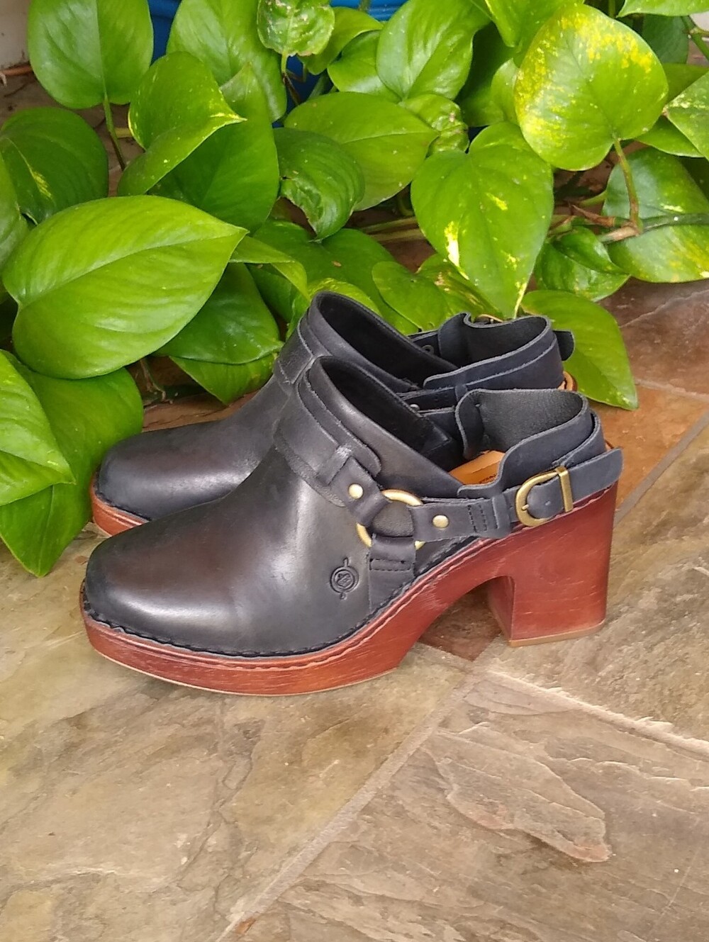 Like New BORN Hudson Slingback Clog 9 Black Worn 1x! - Picture 3 of 11